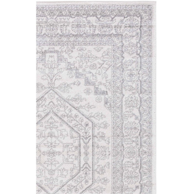 Pemberly Row Contemporary Polypropylene Ivory Area Rug - Runner 2'6