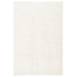 Pemberly Row Contemporary Polypropylene Ivory Shag Rug - 4' x 6'
