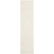 Pemberly Row Contemporary Polypropylene Ivory Shag Rug - Runner 2' x 10'
