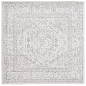 Pemberly Row Contemporary 10' Square Fabric Power Loomed Rug