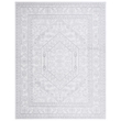 Pemberly Row Modern 12' X 18' Power Loomed Rug in Ivory and Silver