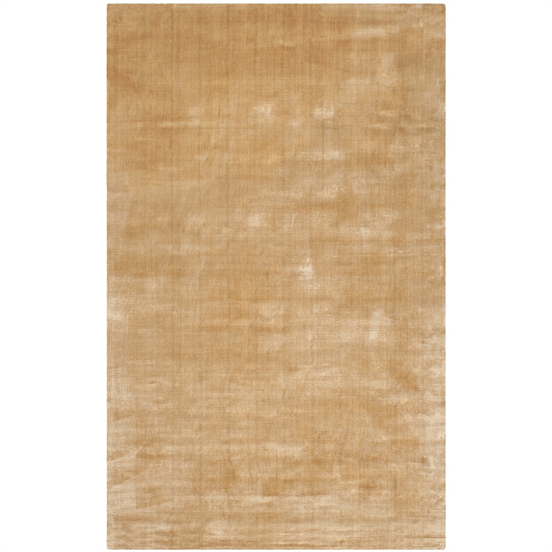 Pemberly Row 9' X 12' Loom Knotted Viscose Pile Rug in Old Gold