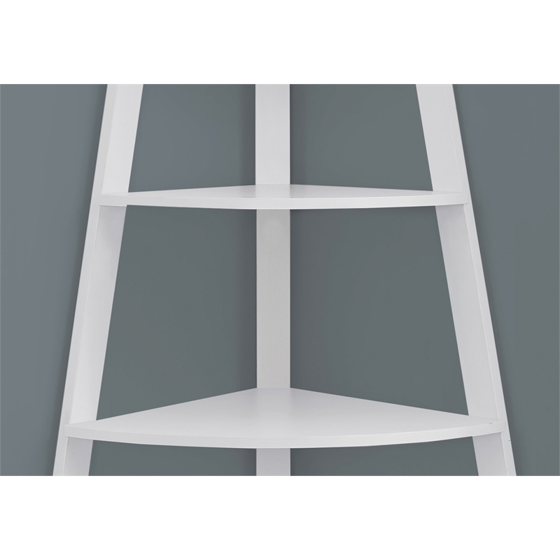 Pemberly Row Bookshelf Etagere Corner 4 Tier 60