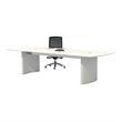 Pemberly Row Contemporary 10' Conference Table in Sea Salt Finish