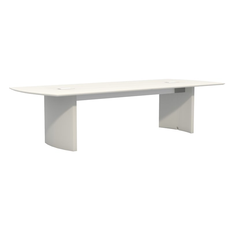 Pemberly Row Contemporary 10' Conference Table in Sea Salt Finish