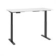 Pemberly Row Modern 60W Height Adjustable Standing Desk in White