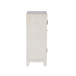 Pemberly Row Storage Accent Cabinet in Smokey Off White Distressed Wood
