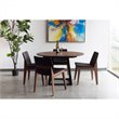 Pemberly Row Contemporary Dining Chair in Black - Set Of Two