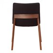 Pemberly Row Contemporary Dining Chair in Black - Set Of Two