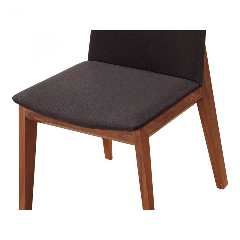 Pemberly Row Contemporary Dining Chair in Black - Set Of Two