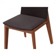Pemberly Row Contemporary Dining Chair in Black - Set Of Two