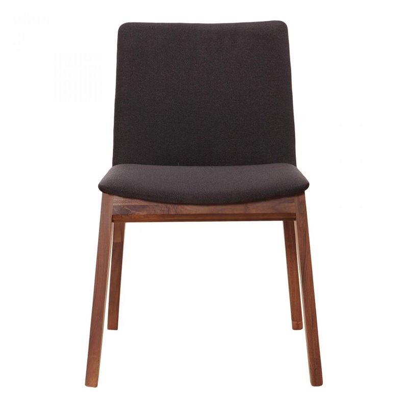 Pemberly Row Contemporary Dining Chair in Black - Set Of Two