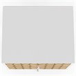 Pemberly Row Modern 2-Drawer Wood Nightstand in White & 3D Prints