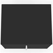 Pemberly Row Contemporary 2-Drawer Wood Nightstand 2.0 in Black