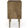 Pemberly Row 2-Drawer Wood Nightstand 2.0 in White / Rustic Brown