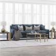 Pemberly Row 2 Piece Nested Metal & Glass Coffee Table in Brass