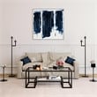 Pemberly Row Hollywood Regency Metal Black and Bronze Coffee Table