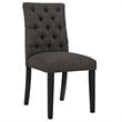 Pemberly Row Modern Tufted Dining Side Chair in Brown (Set of 2)