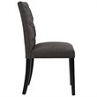 Pemberly Row Modern Tufted Dining Side Chair in Brown (Set of 2)
