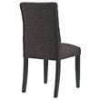 Pemberly Row Modern Tufted Dining Side Chair in Brown (Set of 2)