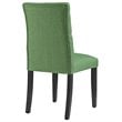 Pemberly Row Modern Tufted Dining Side Chair in Green (Set of 2)