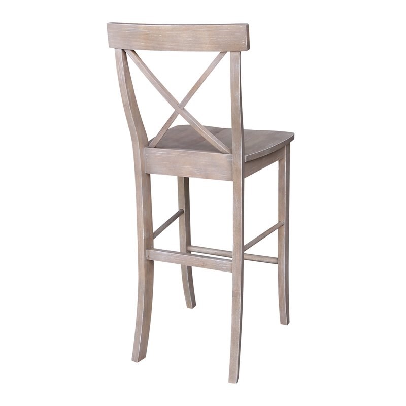 Pemberly Row Modern X-Back Bar height Stool - 30
