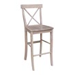 Pemberly Row Modern X-Back Bar height Stool - 30