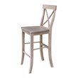 Pemberly Row Modern X-Back Bar height Stool - 30