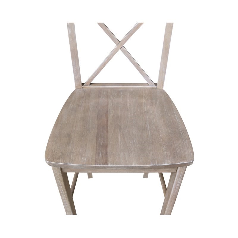 Pemberly Row Modern X-Back Bar height Stool - 30