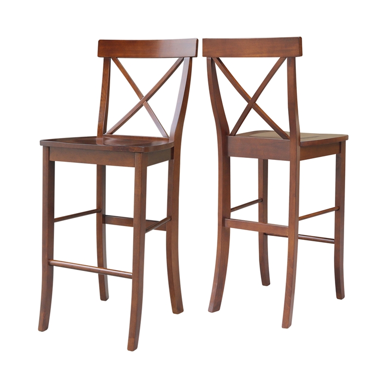 Pemberly Row X-Back Bar height Stool - 30