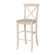 Pemberly Row Contemporary Wood X-Back Stool - 30