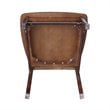 Pemberly Row Set of Two X-Back Chairs with Solid Wood Seats in Rich Mocha