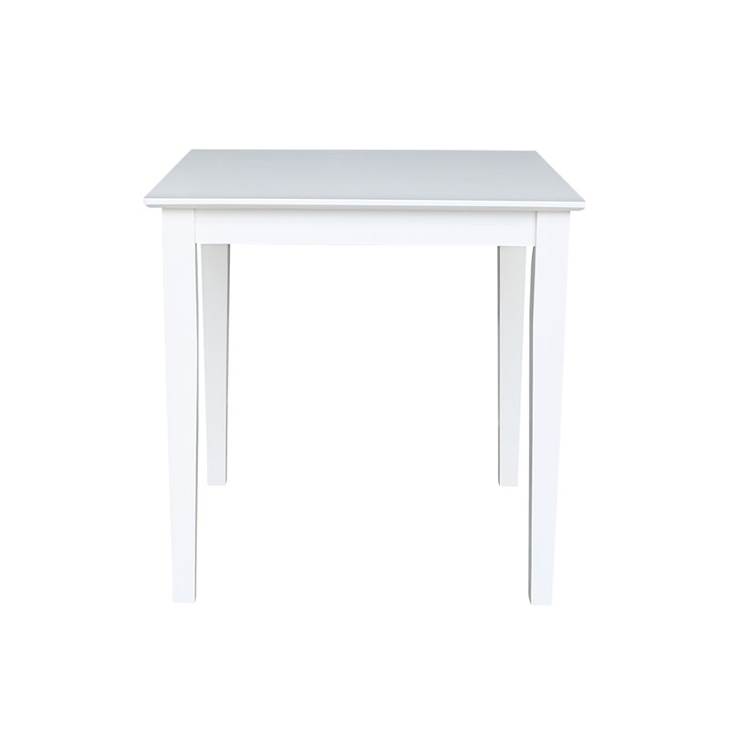 Pemberly Row Contemporary Solid Wood Top Table - Dining Height