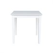 Pemberly Row Contemporary Solid Wood Top Table - Dining Height