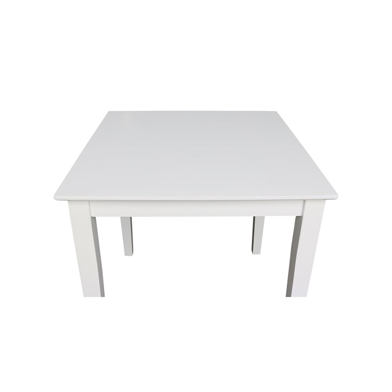 Pemberly Row Contemporary Solid Wood Top Table - Dining Height