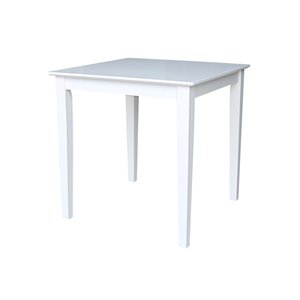 Pemberly Row Contemporary Solid Wood Top Table - Dining Height