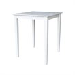 Pemberly Row Contemporary Solid Wood Top Table - Counter Height