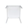 Pemberly Row Solid Wood Top Table - Dining Height - in White