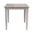 Pemberly Row Contemporary Solid Wood Top Table - Dining Height