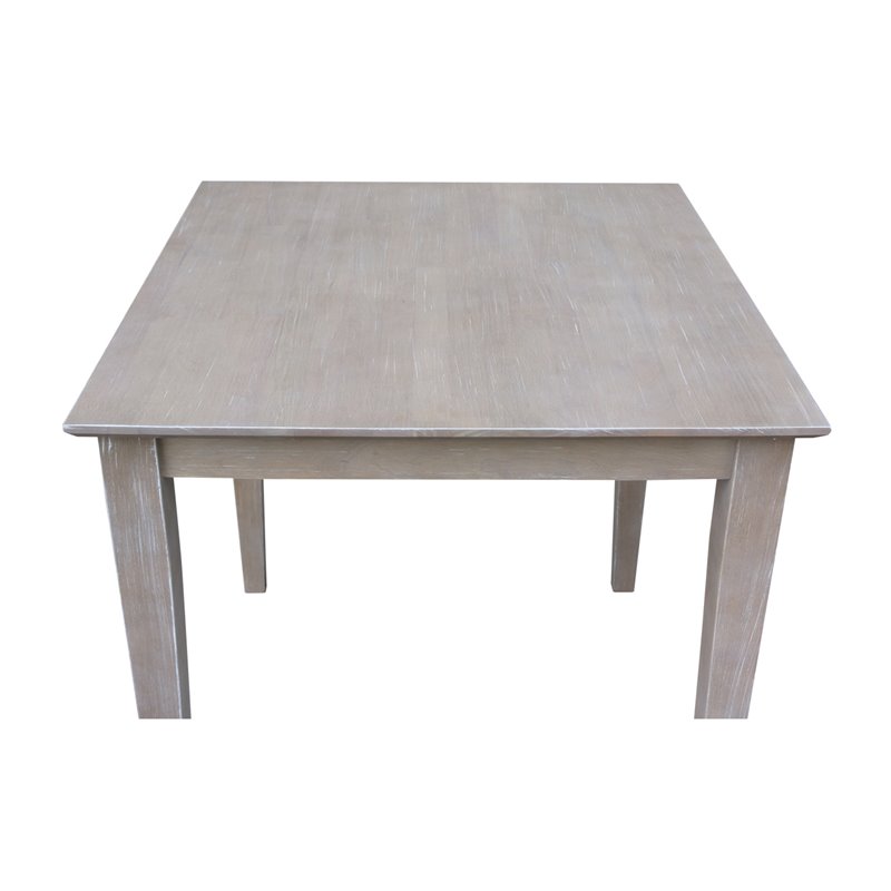 Pemberly Row Contemporary Solid Wood Top Table - Dining Height