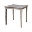 Pemberly Row Contemporary Solid Wood Top Table - Dining Height