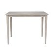 Pemberly Row Contemporary Solid Wood Top Table - Counter Height