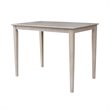 Pemberly Row Contemporary Solid Wood Top Table - Counter Height