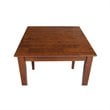Pemberly Row Contemporary Solid Wood Top Dining Table in Chocolate