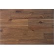 Pemberly Row Solid Acacia Wood Desk in Rustic Natural Aged Brown
