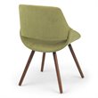 Pemberly Row Contemporary Solid Wood Dining Chair in Acid Green