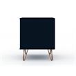 Pemberly Row Modern 2-Drawer Wood Nightstand in Midnight Blue