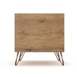 Pemberly Row 2-Drawer Wood Nightstand in Rose Pink & Natural