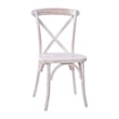 Pemberly Row Contemporary Wood X-Back Chair In Lime Wash Finsih