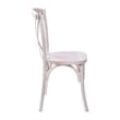 Pemberly Row Contemporary Wood X-Back Chair In Lime Wash Finsih